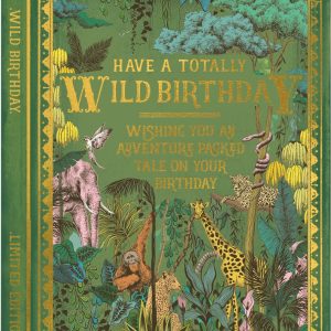 Totally wild birthday book card