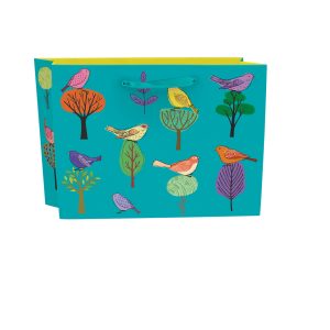 Modern birds giftbag large landscape