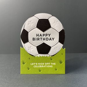 Football taking shape card