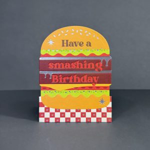 Burger mini taking shape card