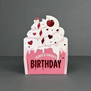 Milkshake mini taking shape card