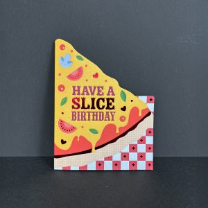 Pizza mini taking shape card