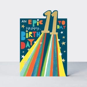 Age 11 star tiptoes card