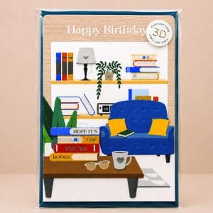 Books taking shape card