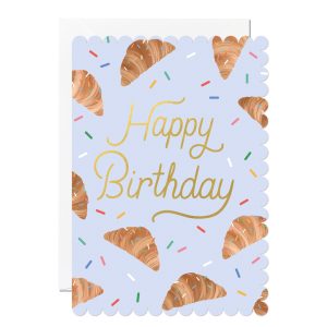 Croissant birthday card