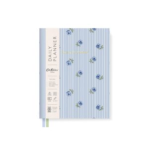 Blue stripe floral fabric Cath Kidston daily planner