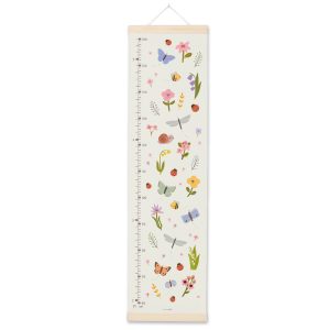 Butterflies and flowers height chart